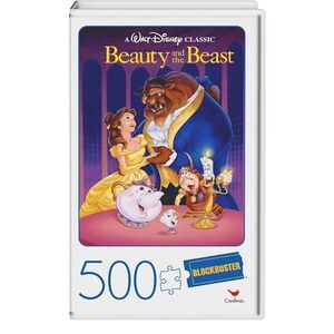 Blockbuster VHS Style Disney Beauty and the Beast Puzzle BRAND NEW Belle